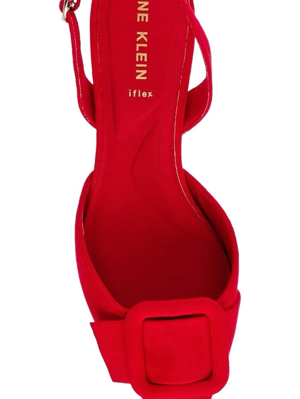 Brand New! Anne Klein Red Pointed Toe Slingback Low Heels (Size: 9.5) - Picture 2 of 7